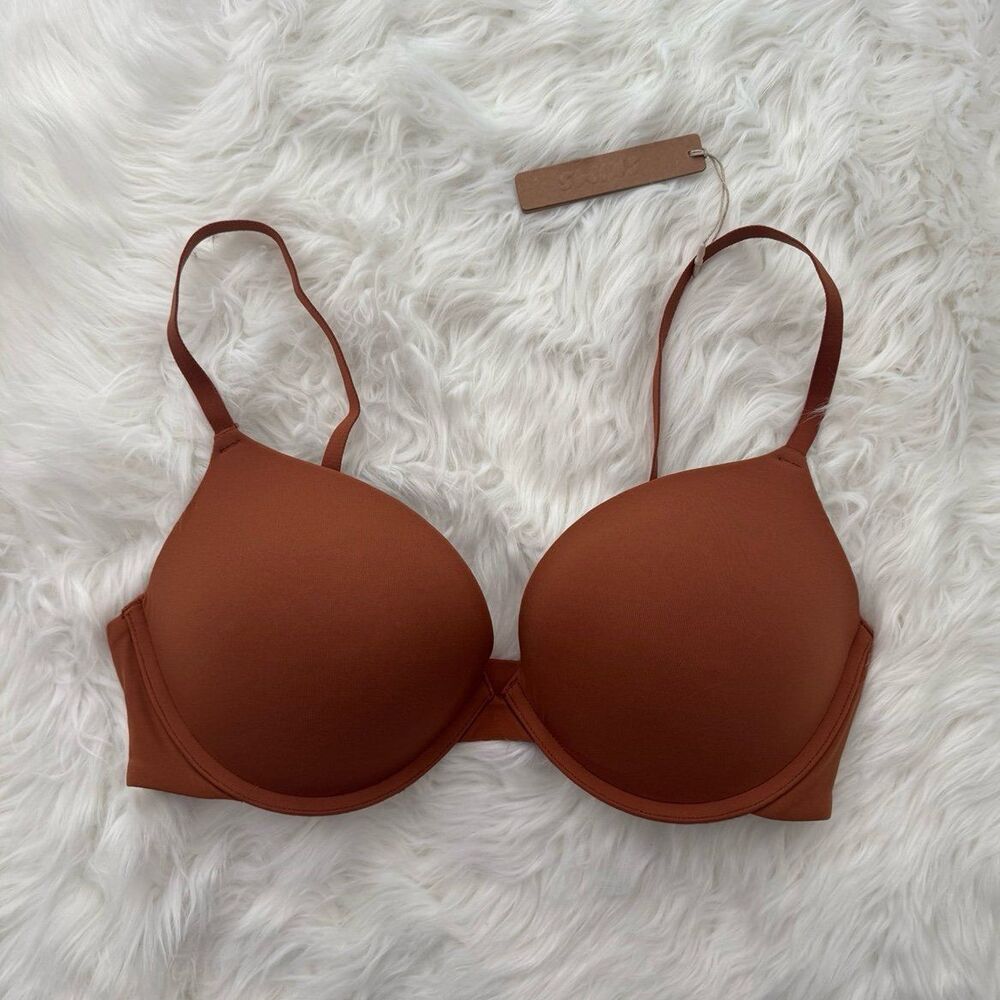 Skims Fits Everybody Super Pushup Bra Bronze Size 36C